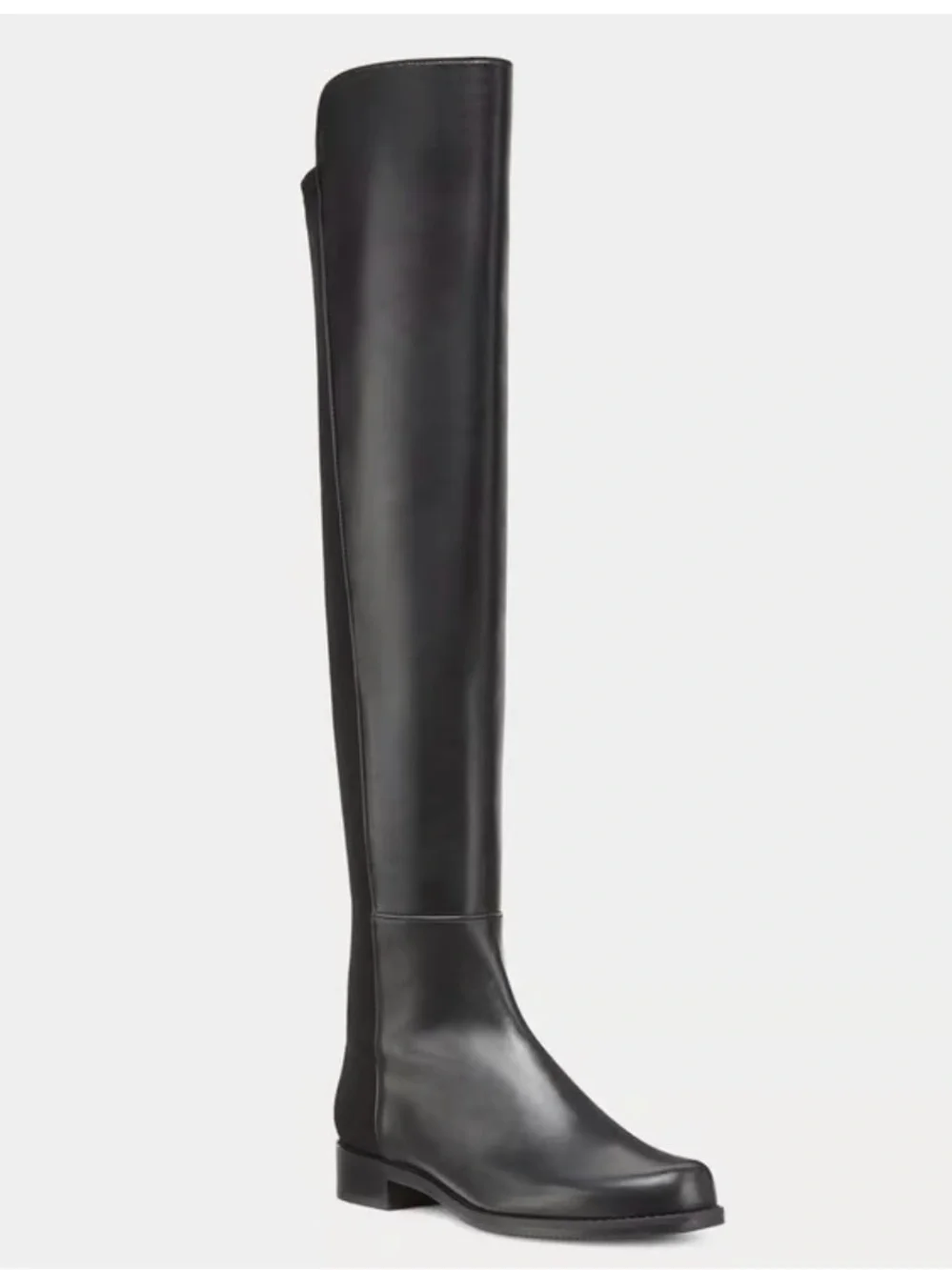 NEW Stuart Weitzman Black Over-the-Knee Stretch Leather Boots